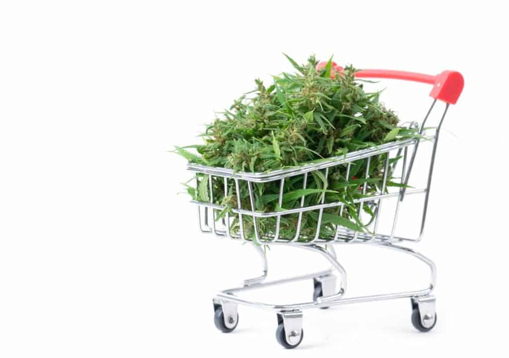 hemp in a shopping cart